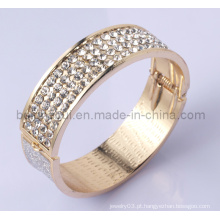 Moda Bangle Design liga com cristal